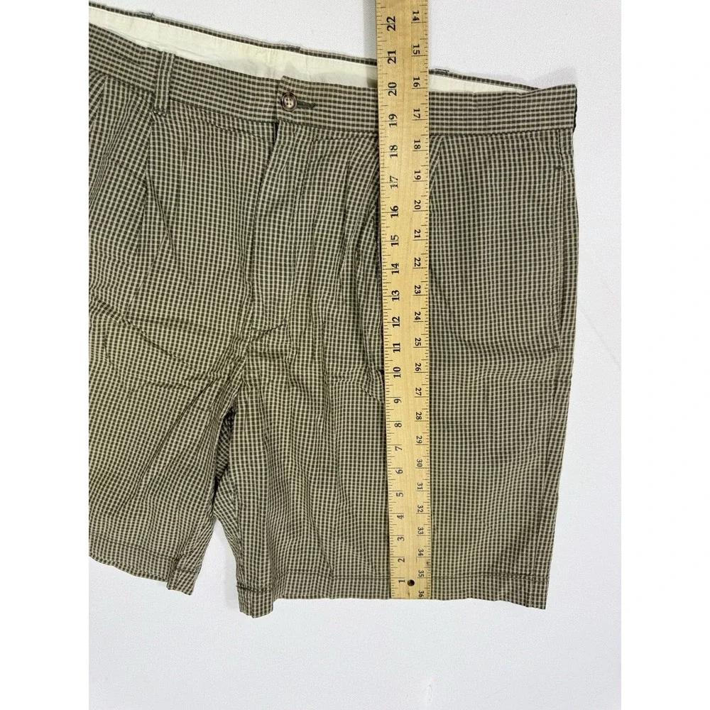 Brooks Brothers Men's 40x8 Brown Plaid Bermuda Shorts Summer Casual VTG